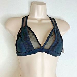 New Bluebelle Womens Sz S 6 Swim Black Top Alcudia Bikini Top 40785 Sexy new wit